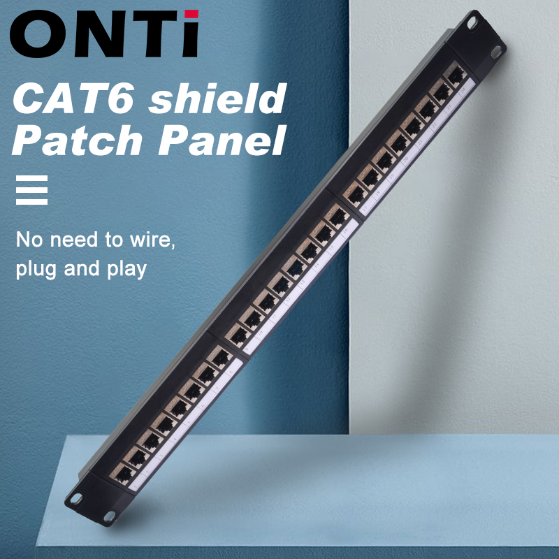 Server Rack Shelf - ONTi 19in 1U Rack 24 puertos