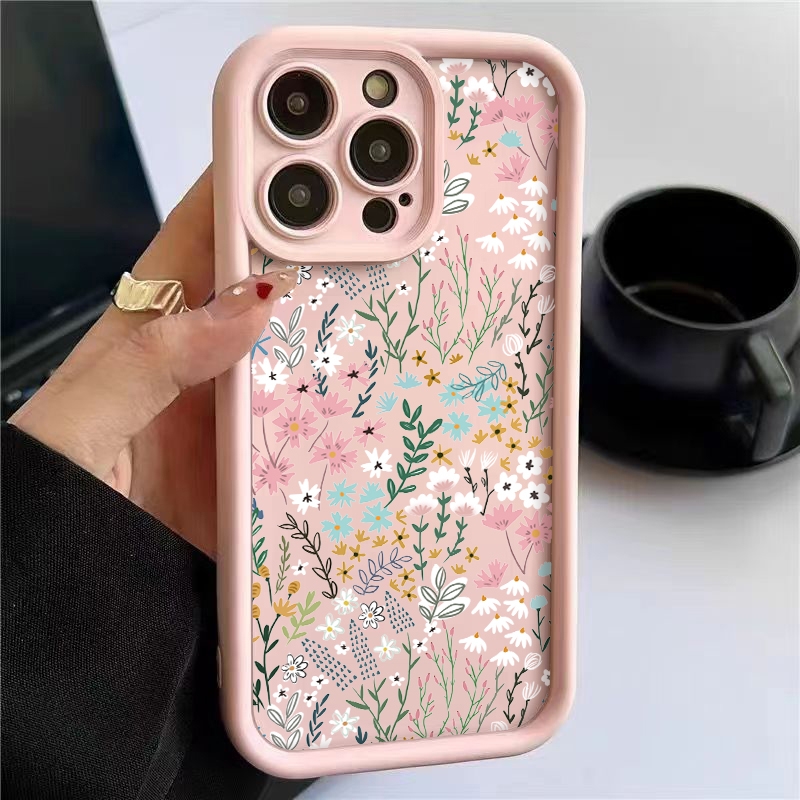 Receipt Printer Thermal - Funda Rosa con Diseño Floral de