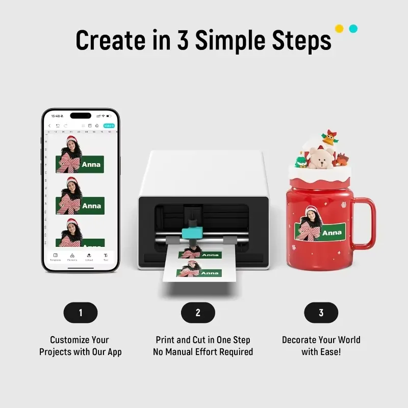 Label Printer Thermal - PixCut S1 Máquina para Hacer Pegatinas