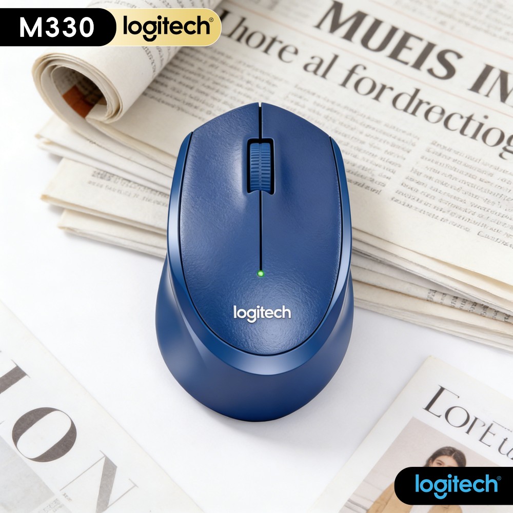 Tech Office Environment - Ratón Inalámbrico Silencioso Logitech M330 con