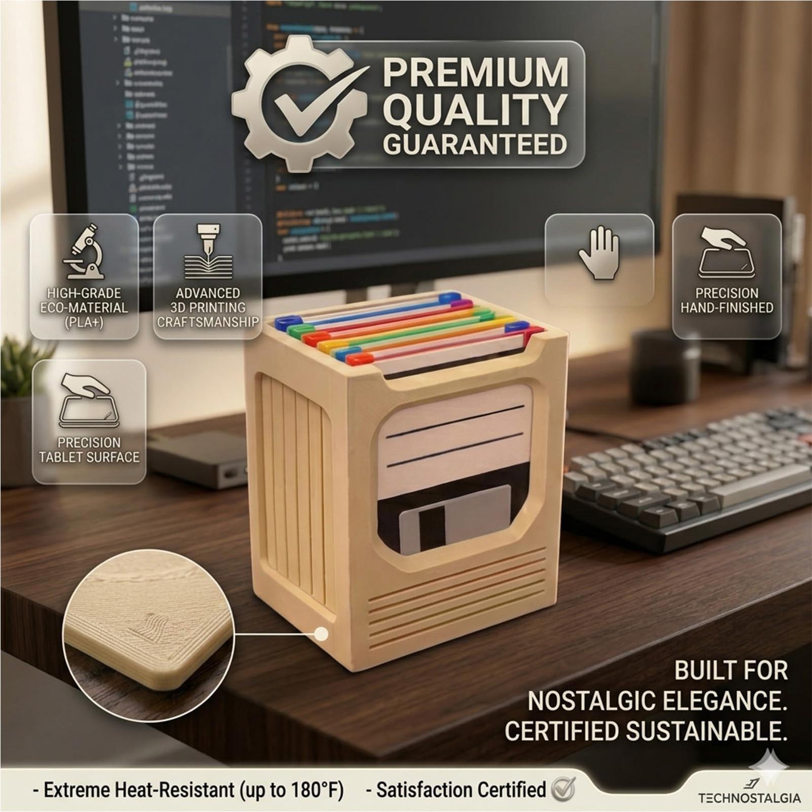 Office Tech - Juego de Portavasos Retro Tech, Estante