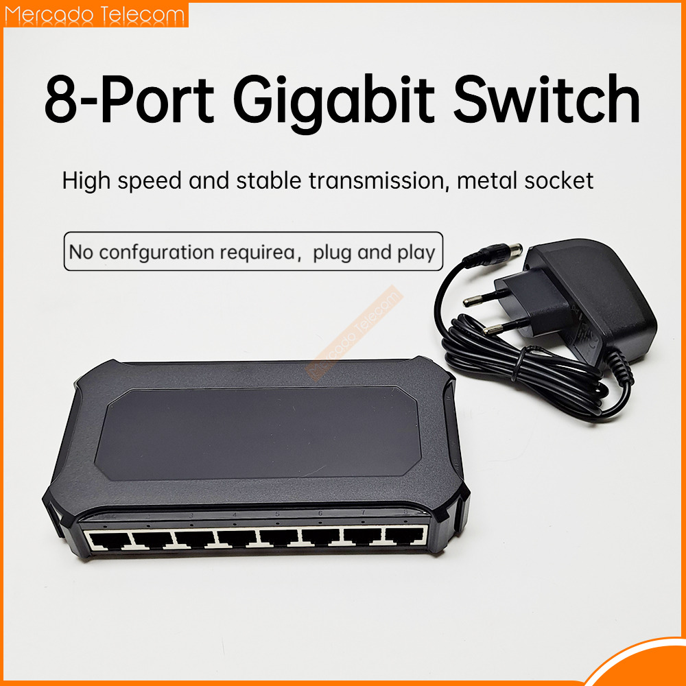 Ethernet Switch 8 Port - Switch Gigabit de 8 puertos, Switch