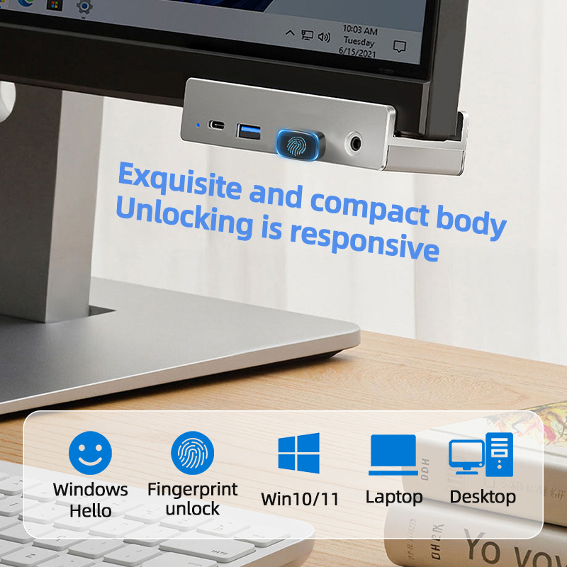 Lector biométrico de huellas d - Pc Security Lock reseña y precio