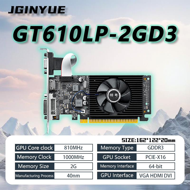 Tarjeta gráfica JGINYUE GT610  - Office Tech reseña y precio