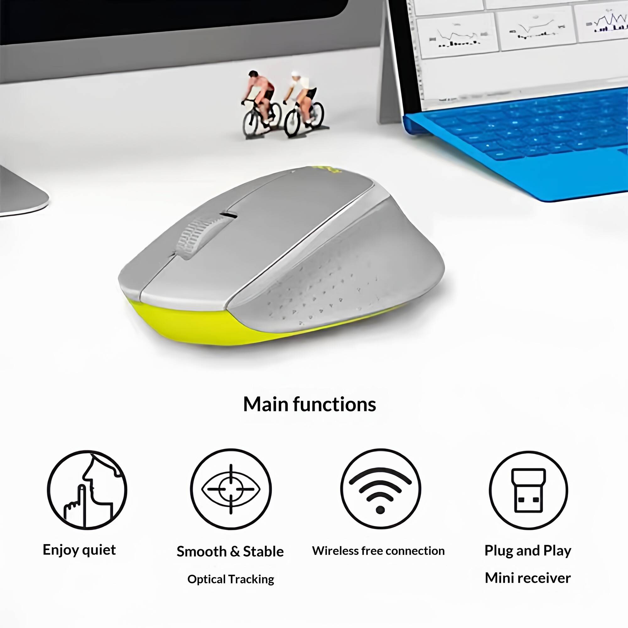 Ratón Inalámbrico Silencioso L - Tech Office Environment reseña y precio