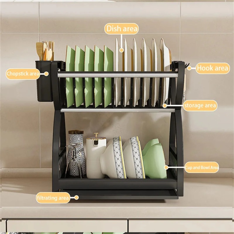 Escurridor de Platos de 2 Nive - Server Rack Shelf reseña y precio